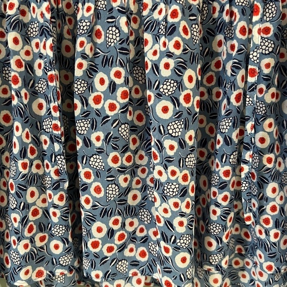 Rose + Olive abstract floral pattern sleeveless blouse size extra small - Picture 4 of 7
